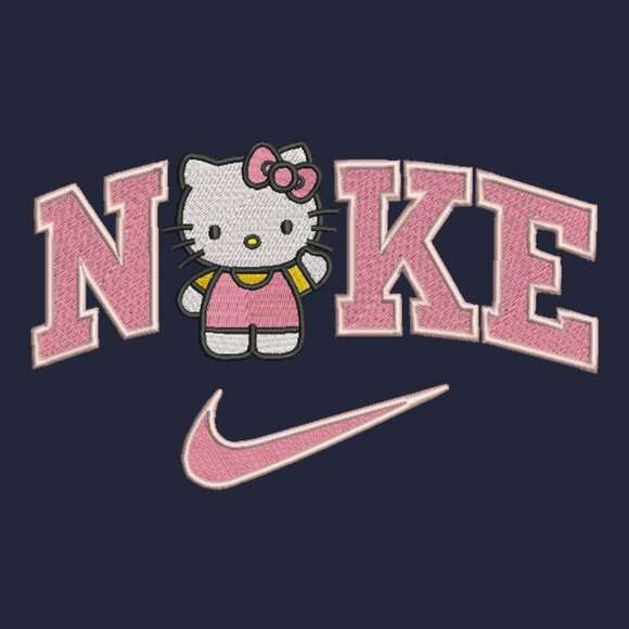 Nike Hello Kitty Embroidered Adult Unisex Crewneck Sweatshirt - Picture 4 of 12